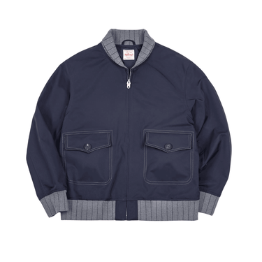 Retro Men's A1 Flight Jacket in Navy with Contrast Color Splicing Baseball Coat for Men's Overcoat Spring and Autumn, Drestiny, Jackets, Bomber Jackets, Navy, S, M, L, XL, XXL, 2XL, United States, USA, Canada, Australia, New Zealand, United Kingdom, UK, Retro A1 flight jacket men's, Vintage A1 bomber jacket men, Men's A1 flight jacket for sale, Classic A1 flight jacket, Retro men's A1 flight jacket, Vintage A1 flying jacket mens, Leather A1 bomber jacket UK, Men's A1 flight jacket online, shopdrestiny.com